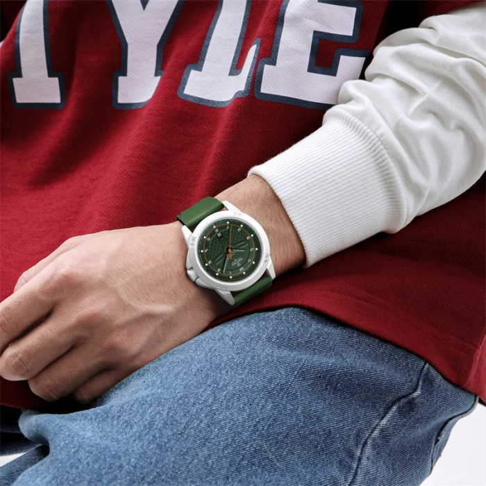 Ceas barbatesc Naviforce Casual Gri Analog Quartz Data Verde [4]