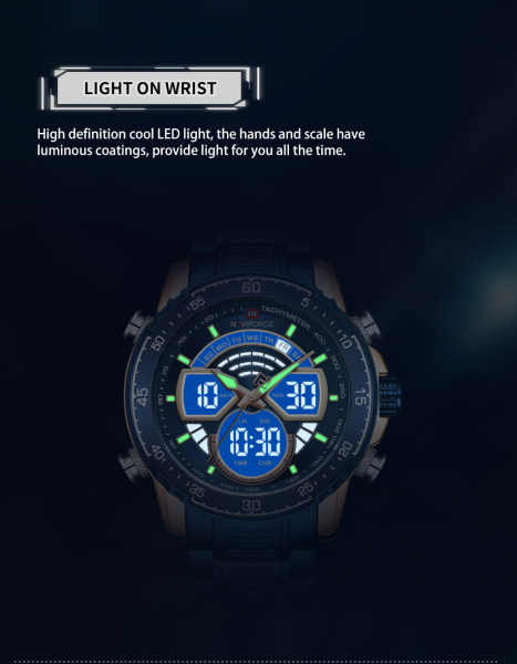 Ceas barbatesc Naviforce Dual time Digital Quartz [4]