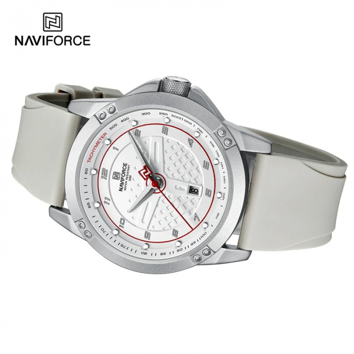 Ceas barbatesc Naviforce Casual Gri Analog Quartz Data [5]