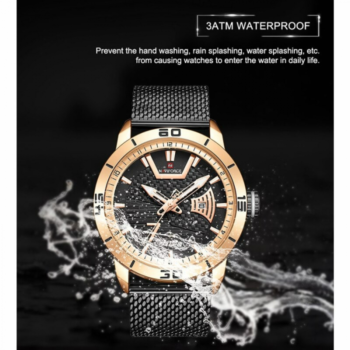 Ceas barbatesc Naviforce Otel Data Quartz Analog [2]
