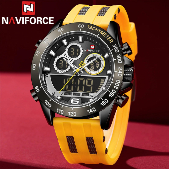 Ceas barbatesc Naviforce Silicon Cronograf Digital Analog [2]