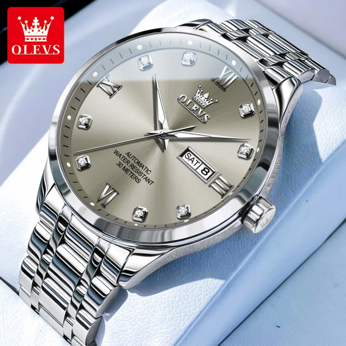 Ceas barbatesc Olevs Elegant Mecanic Automatic Analog Data Zilele saptamanii [2]