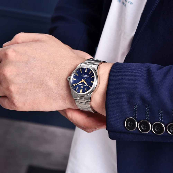 Ceas Bărbătesc Pagani Design PD-1734 Albastru-Auriu, TMI VH31, Safir, 100M, 40 mm [4]