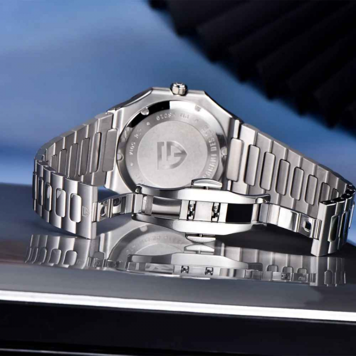 Ceas bărbătesc PAGANI DESIGN PD-YS019, cadran turcoaz, 37mm, safir sintetic, brățară inox [5]