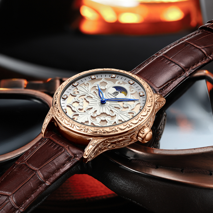 Ceas barbatesc Ranksa Duke Mecanic Automatic Elegant Analog Curea piele [7]