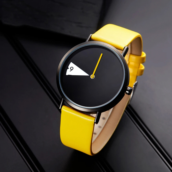Ceas barbatesc Sinobi Creative Mecanism Japonia Quartz Casual Sport Fashion Galben [5]