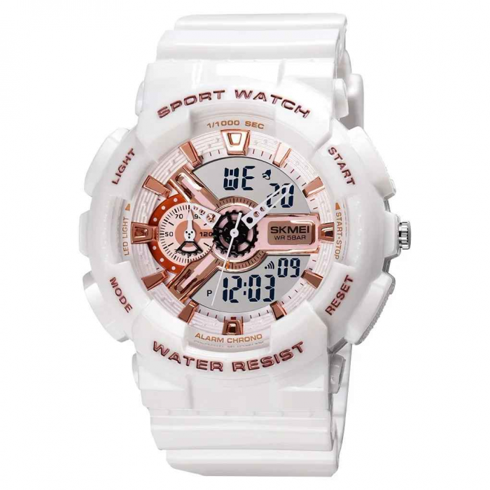 Ceas bărbătesc SKMEI 1688 Digital & Analog, Sport, LED, Rezistent la șocuri și apă 50m, Alarmă, Cronometru, Dual Time [1]