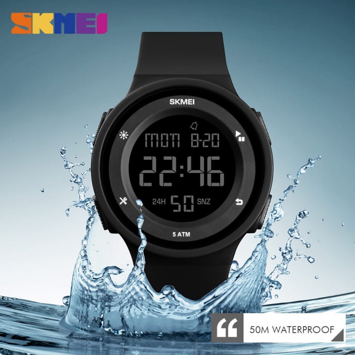 Ceas dama Skmei Sport Casual Fashion Rezistent la socuri Negru [3]