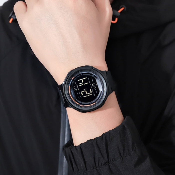 Ceas barbatesc Skmei Digital Alarma Sport Fashion Cronometru Lumina fundal Negru [7]