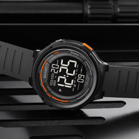 Ceas barbatesc Skmei Digital Alarma Sport Fashion Cronometru Lumina fundal Negru [11]