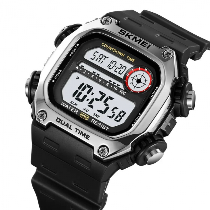 Ceas barbatesc Skmei Fashion Casual Sport Lumina de fundal Digital Led Cronograf [2]