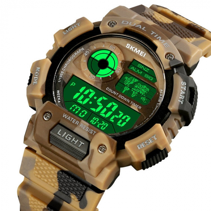 Ceas barbatesc Skmei Militar Sport Digital Data Alarma [5]