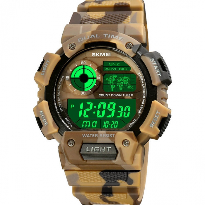Ceas barbatesc Skmei Militar Sport Digital Data Alarma [2]