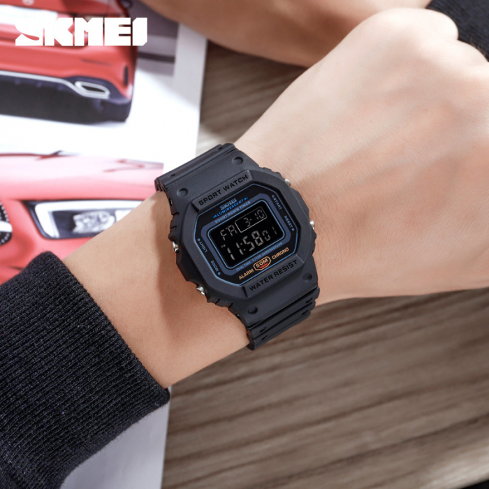 Ceas barbatesc Skmei Negru Digital Cronograf Alarma Sport [4]