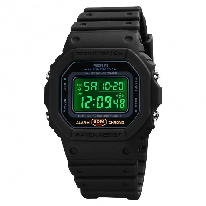 Ceas barbatesc Skmei Negru Digital Cronograf Alarma Sport [2]
