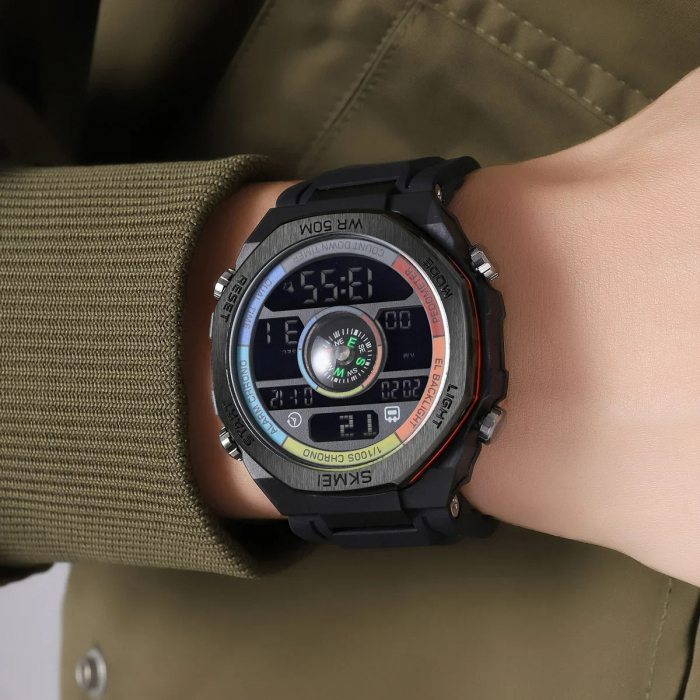 Ceas barbatesc Skmei Sport Busola Calorii Distanta Metronom KilometrajCeas barbatesc Skmei Sport Busola Calorii Distanta Metronom Kilometraj [2]