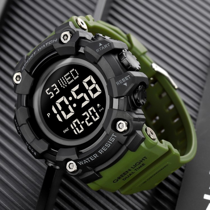 Ceas barbatesc Skmei Sport Cronometru Digital Alarma Lumina Militar [2]