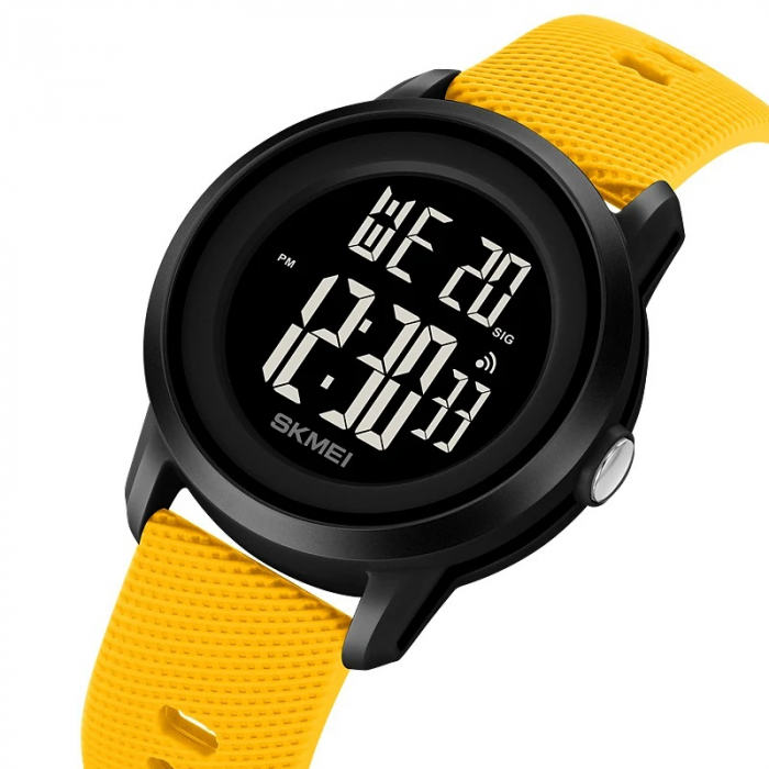 Ceas barbatesc Skmei Sport Digital Casual Fashion Galben [2]