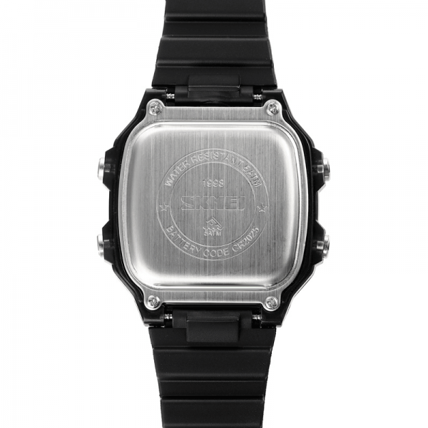 Ceas barbatesc Skmei Sport Digital Alarma Cronometru 5 ATM Lumina fundal Albastru [4]