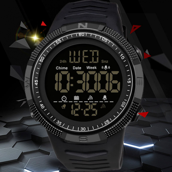 Ceas barbatesc Sport Tio Digital Alarma Cronometru Rezistent la apa si socuri [2]