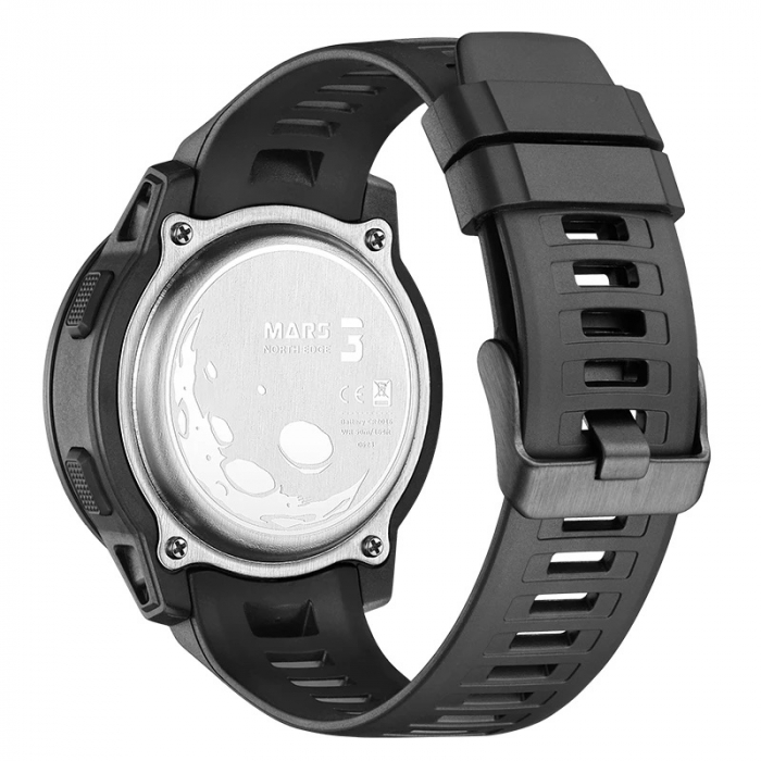Ceas barbatesc de mana North Edge Pedometru Lumina de fundal DST Negru [4]