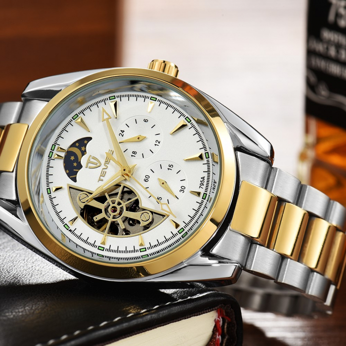 Ceas barbatesc Tevise Mecanic automatic Business Analog [3]