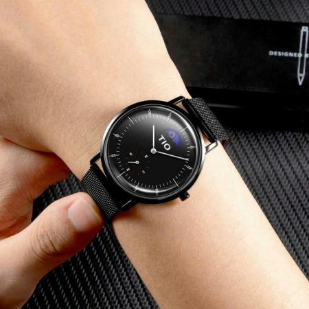 Ceas barbatesc TIO Quartz Analog Bratara reglabila Fashion Elegant Luxury Otel inoxidabil [3]