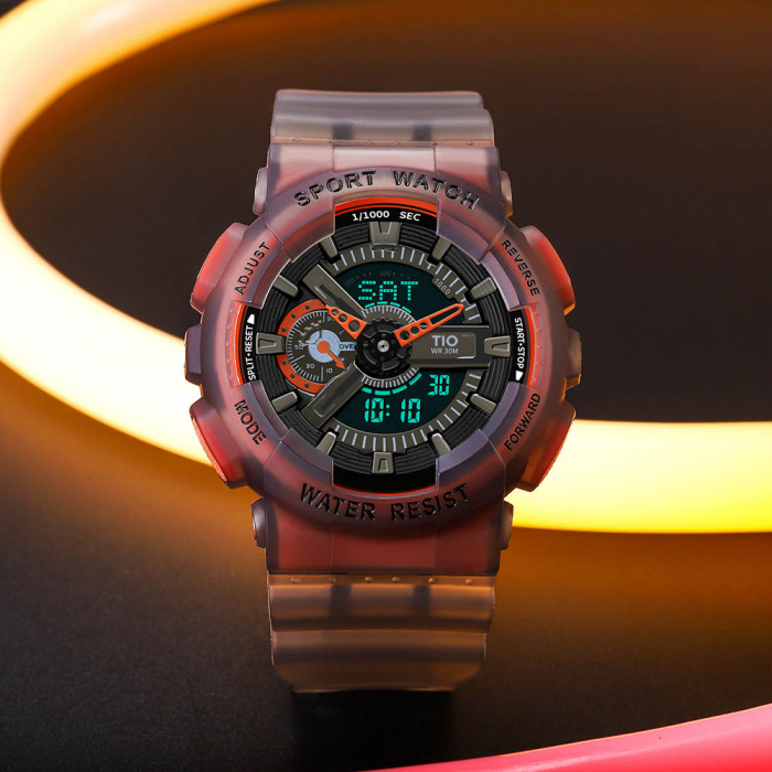 Ceas barbatesc TIO Sport Quartz Analog Digital Silicon [7]
