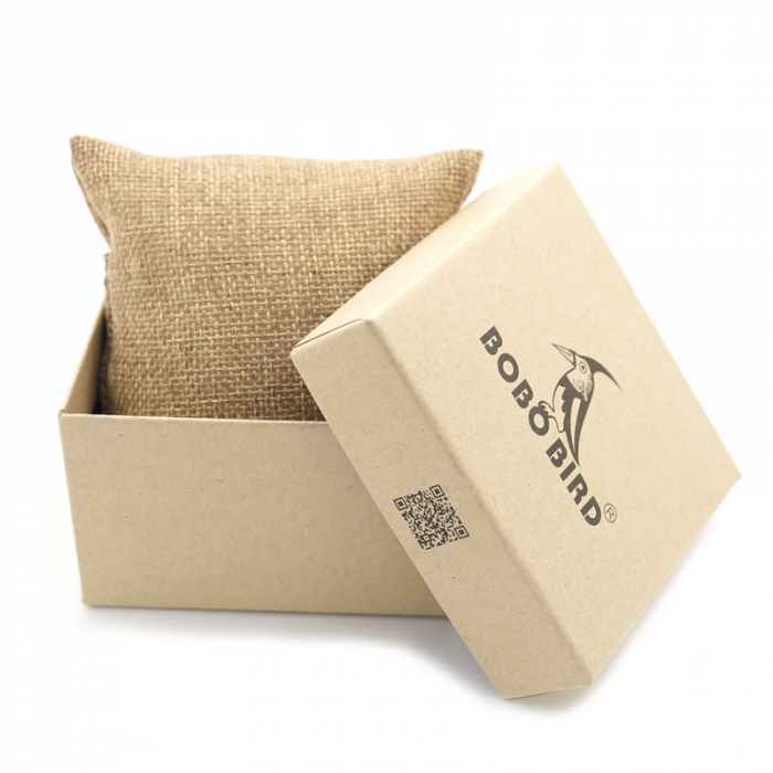Ceas barbati Bobo Bird Din lemn Quartz Analog Cronograf Afisare data Casual Business [4]