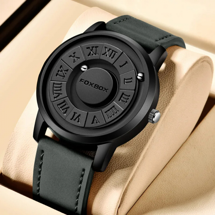 Ceas barbati de mana Fox Box Creativ Quartz Casual Magnetic Analog Fashion Piele [2]