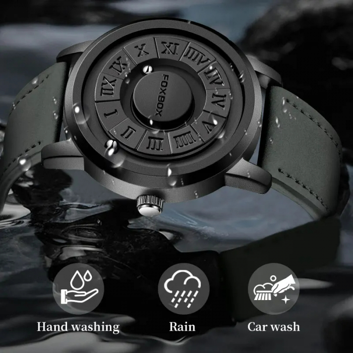 Ceas barbati de mana Fox Box Creativ Quartz Casual Magnetic Analog Fashion Piele [4]