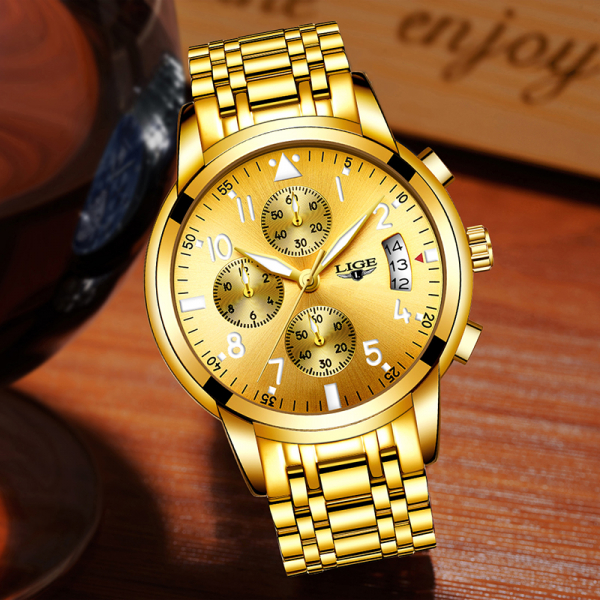 Ceas barbati Lige Luxury Fashion Business Quartz [4]