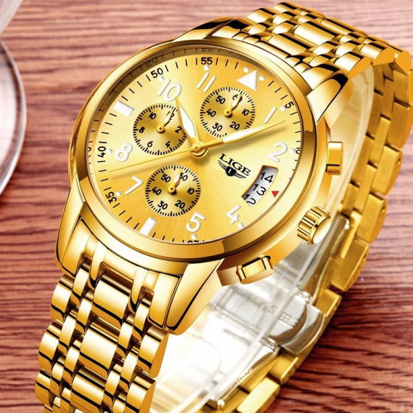 Ceas barbati Lige Luxury Fashion Business Quartz [7]