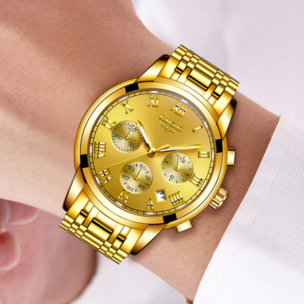 Ceas barbati Lige Luxury Fashion Business Quartz [8]