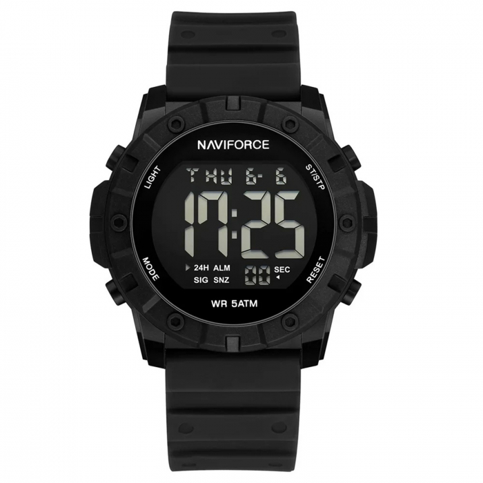 Ceas Bărbați Naviforce 7110 Negru – Design Military, Funcții Multiple, Alarmă, Rezistent la Apă 5ATM [1]