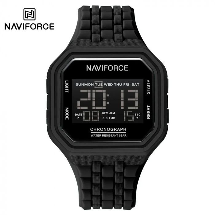 Ceas Bărbați Naviforce 7116 Negru – Design Military, Funcții Multiple, Alarmă, Rezistent la Apă 3ATM [3]