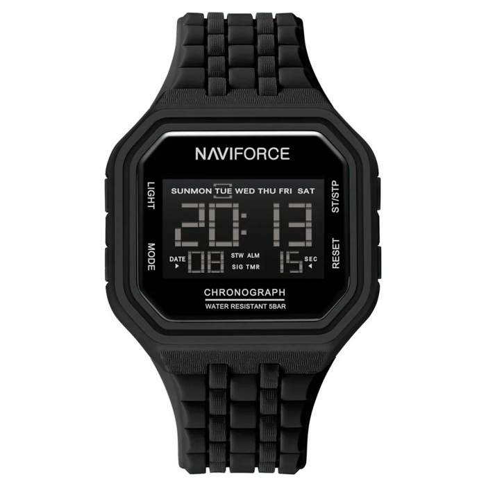 Ceas Bărbați Naviforce 7116 Negru – Design Military, Funcții Multiple, Alarmă, Rezistent la Apă 3ATM [1]