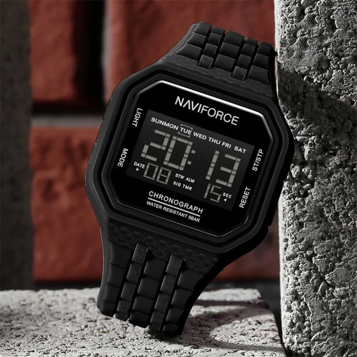 Ceas Bărbați Naviforce 7116 Negru – Design Military, Funcții Multiple, Alarmă, Rezistent la Apă 3ATM [2]