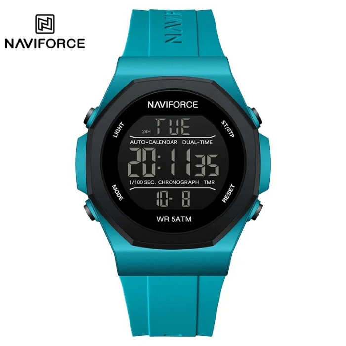Ceas Bărbați Naviforce 7117 Albastru – Funcții Multiple, Design Sport, Rezistent la Șocuri, Rezistent la Apă 5ATM [5]