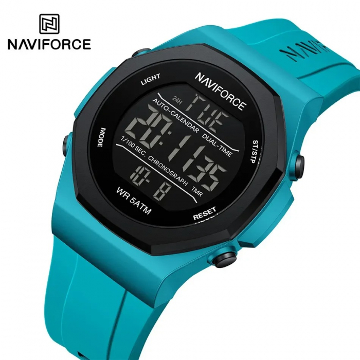 Ceas Bărbați Naviforce 7117 Albastru – Funcții Multiple, Design Sport, Rezistent la Șocuri, Rezistent la Apă 5ATM [6]