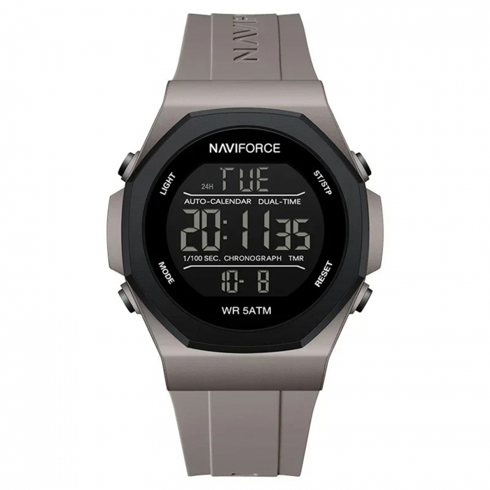 Ceas Bărbați Naviforce 7117 Gri – Funcții Multiple, Design Sport, Rezistent la Șocuri, Rezistent la Apă 5ATM [1]