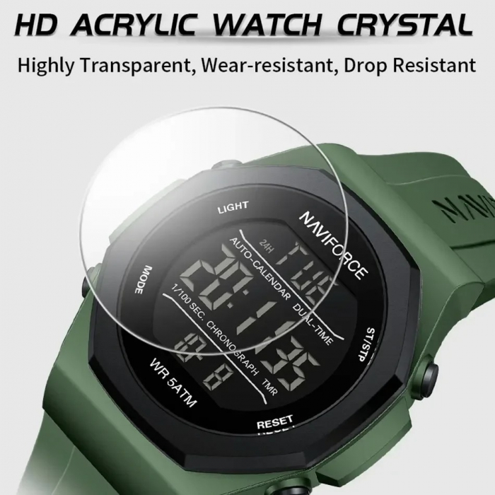 Ceas Bărbați Naviforce 7117 Verde – Funcții Multiple, Design Fashion, Rezistent la Șocuri, Rezistent la Apă 5ATM [4]