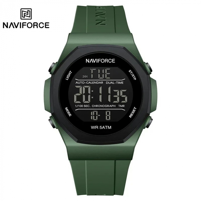 Ceas Bărbați Naviforce 7117 Verde – Funcții Multiple, Design Fashion, Rezistent la Șocuri, Rezistent la Apă 5ATM [5]