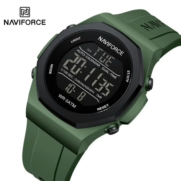Ceas Bărbați Naviforce 7117 Verde – Funcții Multiple, Design Fashion, Rezistent la Șocuri, Rezistent la Apă 5ATM [6]