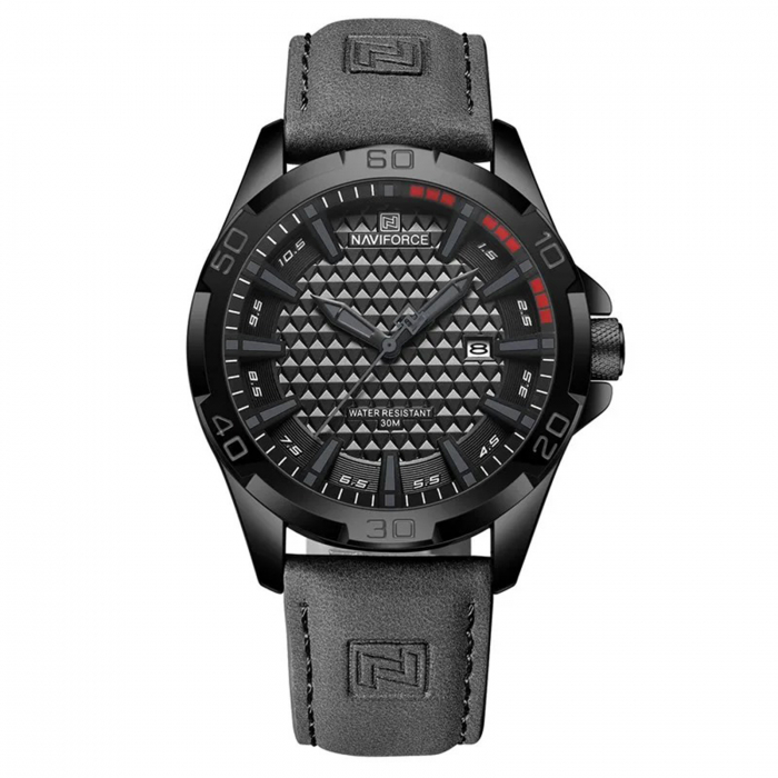 Ceas Bărbați Naviforce 8023 Gri – Design Luxury, Funcții Multiple, Afișaj Luminos, Rezistent la Apă 3ATM [1]