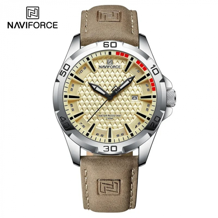 Ceas Bărbați Naviforce 8023 Maro – Design Luxury, Funcții Multiple, Afișaj Luminos, Rezistent la Apă 3ATM [6]