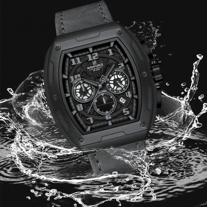 Ceas Bărbați Naviforce 8053 Gri – Funcții Multiple, Design Military, Shockproof, Rezistent la Apă 3ATM [5]