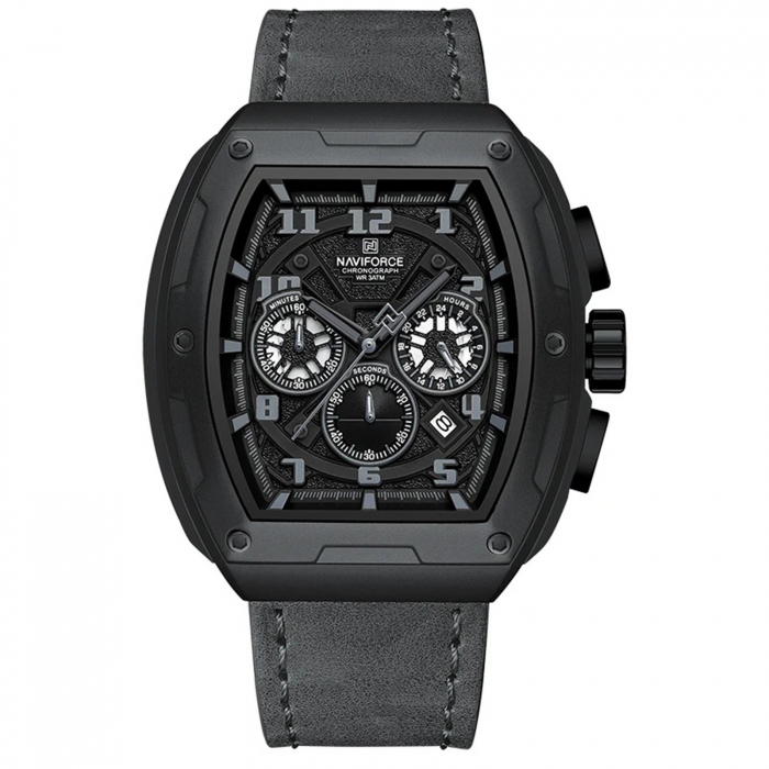 Ceas Bărbați Naviforce 8053 Gri – Funcții Multiple, Design Military, Shockproof, Rezistent la Apă 3ATM [1]
