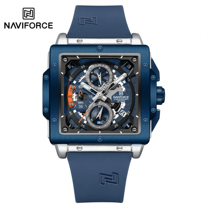 Ceas Bărbați Naviforce 8064 Albastru – Design Military, Funcții Multiple, Afișaj Luminos, Rezistent la Apă 3ATM [6]