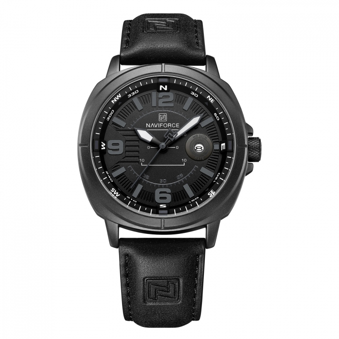 Ceas Bărbați Naviforce 8078 Negru – Design Business, Funcții Multiple, Dată automată, Rezistent la Apă 3ATM [1]